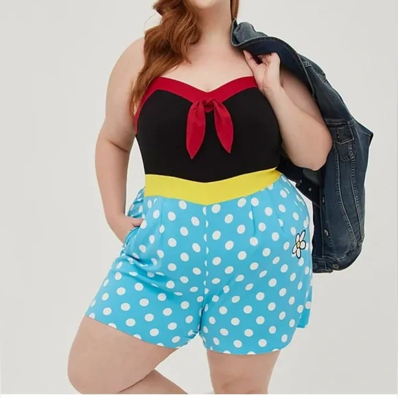 Torrid Disney Mickie Minnie Mouse Romper - Picture 3 of 4